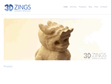 Tablet Screenshot of 3dzings.com